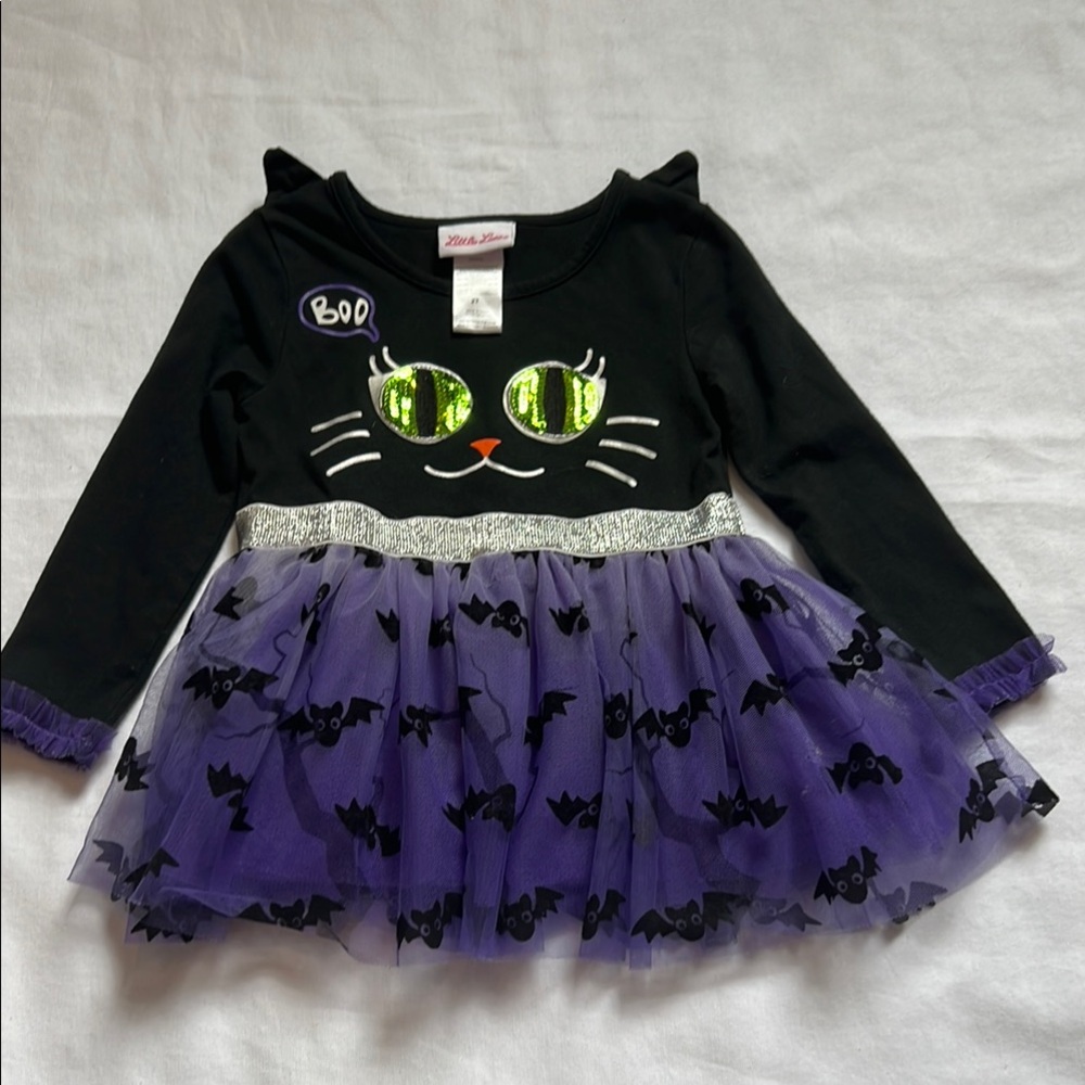 Little Lass Black and Purple Halloween Costume